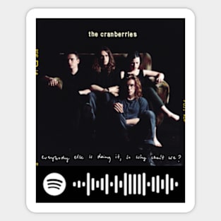 Linger the cranberries Spotify codes Sticker